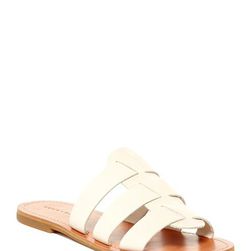 Incaltaminte Femei Lucky Brand Aisha Flat Slide Sandal LINEN 01