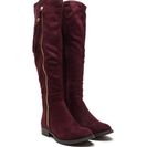 Incaltaminte Femei CheapChic Time For Tassels Faux Suede Boots Vino