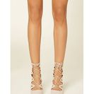 Incaltaminte Femei Forever21 Strappy Lace-Up Stilettos Nude