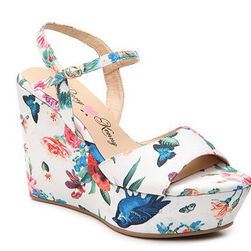 Incaltaminte Femei Penny Loves Kenny Neat Wedge Sandal White Floral