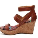 Incaltaminte Femei Nine West Enlighten Wedge Sandal Cognac