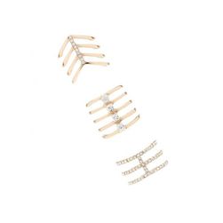 Bijuterii Femei Forever21 Stacked Ring Set Goldclear