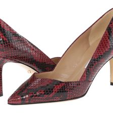 Diane von Furstenberg Hilda Oxblood Embossed Python