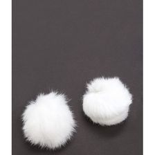 Accesorii Femei CheapChic Fur Sure Pom-pom Shoe Accessories White