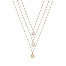 Bijuterii Femei Forever21 Faux Gem Pendant Necklace Set Goldmulti