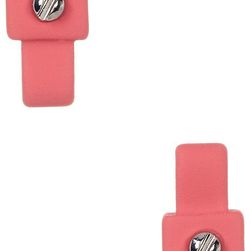 Marc by Marc Jacobs All Tied Up Rubber Bow Stud Earrings BRIGHT ROSE