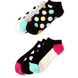 Accesorii Femei Happy Socks 6-Pack Low Cut Socks Black Pink