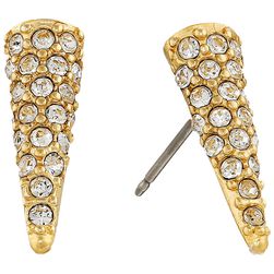 Sam Edelman Pave Spike Stud Earrings Gold/Crystal