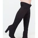 Incaltaminte Femei CheapChic Style Stud-y Chunky Thigh-high Boots Black