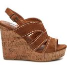 Incaltaminte Femei Steve Madden Eileen Wedge Sandal Cognac