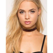 Bijuterii Femei CheapChic Pretty Punk Lurex Ribbon Choker Copper