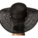 Accesorii Femei LAUREN Ralph Lauren Paper Straw Open Weave Tassel Beach Hat Black