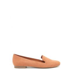 Incaltaminte Femei Forever21 Faux Suede Loafers Apricot