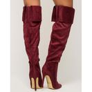 Incaltaminte Femei CheapChic Get It Straight Boot WineBurgundy