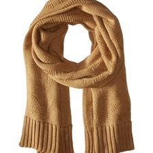 Michael Kors Seed Stitch Scarf Dark Camel