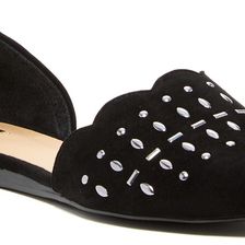 Joe's Jeans Kindness Studded d'Orsay BLACKSUEDE