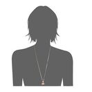 Bijuterii Femei Cole Haan Double Circle Pendant Necklace GoldRose QuartzPeach