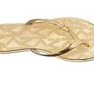 Incaltaminte Femei Michael Kors Emory Flip Flop Gold Metallic