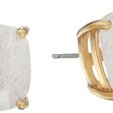 Kate Spade New York Kate Spade Earrings Small Square Studs Clear/Gold