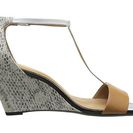 Incaltaminte Femei Calvin Klein Niall Almond TanWhite LeatherMuted Snake Print Leather