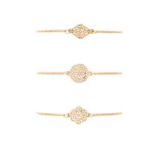 Bijuterii Femei Forever21 Filigree Charm Bracelet Set Gold
