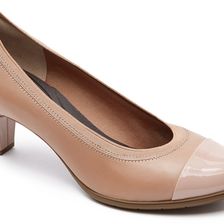 Rockport Melora Gore Captoe Warm Taupe Patent
