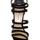 Incaltaminte Femei Nina Shoes Chelsie Strap Sandal Pump black glam suede