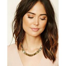 Bijuterii Femei Forever21 House of Harlow Geo Necklace Gold