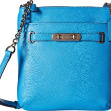 COACH Pebbled Leather Coach Swagger Swingpack SV/Azure