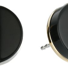 Michael Kors Color Block Studs Earrings Gold/Black Acetate/Sand Acetate