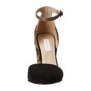 Incaltaminte Femei See by Chloe Suede Snake Ankle Strap Sandal Black