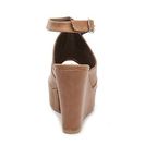 Incaltaminte Femei Michael Antonio Ally Wedge Sandal Tan