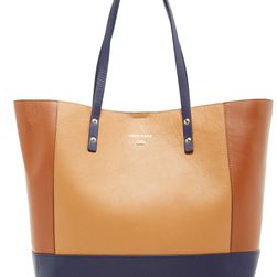 Cole Haan Beckett Large Leather Tote WOODBURY COLORBLOC