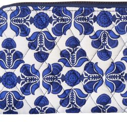 Vera Bradley Accordion Wallet Cobalt Tile