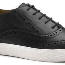 Bass Lacey Black Leather