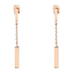 Bijuterii Femei French Connection Rectangle Bar Drop Earrings Rose Gold