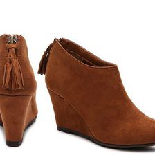 Incaltaminte Femei CL By Laundry Vente Wedge Bootie Cognac