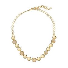 Bijuterii Femei Cole Haan Metal amp Stone Frontal Necklace GoldRose QuartzPeach