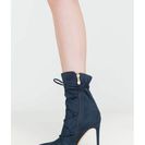 Incaltaminte Femei CheapChic Lace-up Your Way Pointy Stiletto Booties Teal