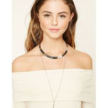 Bijuterii Femei Forever21 Collar Necklace Set Silver