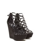 Incaltaminte Femei CheapChic Lattice Dance Cut-out Wedges Black