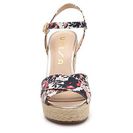 Incaltaminte Femei Unisa Rohzario Floral Wedge Sandal NavyWhitePink
