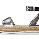 Incaltaminte Femei LOVE Moschino Shiny Espadrille Sandal BlackSilver