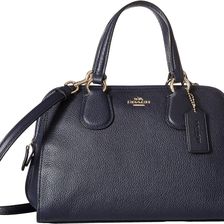 COACH Pebbled Leather Mini Nolita Satchel LI/Navy