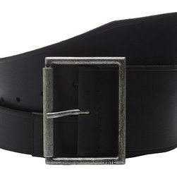 Accesorii Femei Frye 65mm Shaped Leather Belt with Heat Crease on Pilgrim Roller Buckle BlackAntique Nickel
