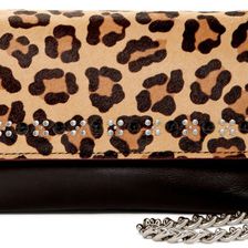 Marc by Marc Jacobs Palladium Genuine Calf Hair Shoulder Bag BLACK MULTI