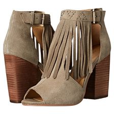 Chinese Laundry Boho Fringe Bootie Grey