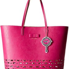 Betsey Johnson Laser Tag Tote Fuchsia