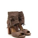 Incaltaminte Femei CheapChic Tassel Takeover Slouchy Faux Suede Heels Taupe