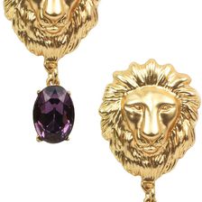 Eye Candy Los Angeles Lioness Earrings GOLD